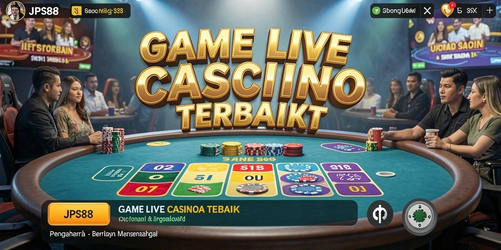Screenshot gameplay Live Casino JPS88 menampilkan suasana kasino yang nyata dan interaktif.