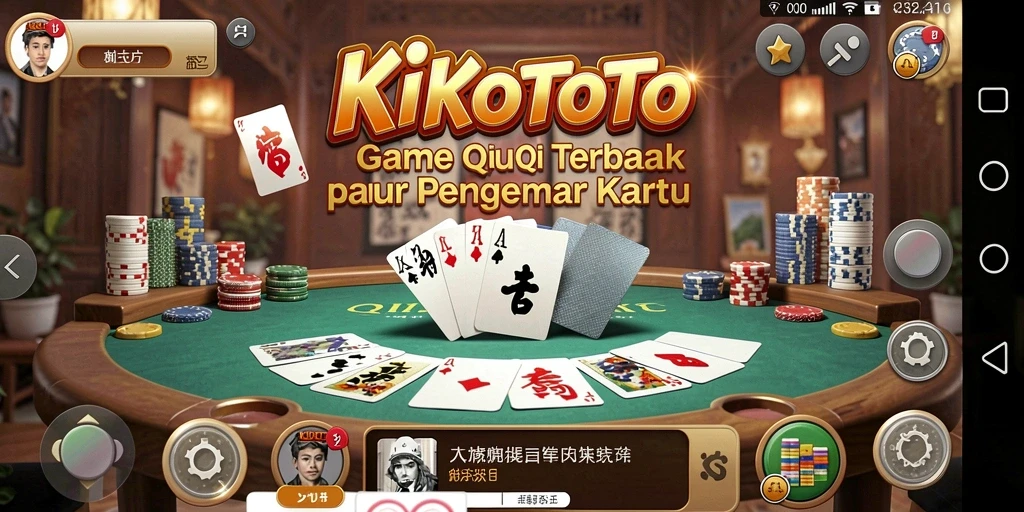 Screenshot gameplay QIKOTOTO menampilkan aksi seru permainan QiuQiu.
