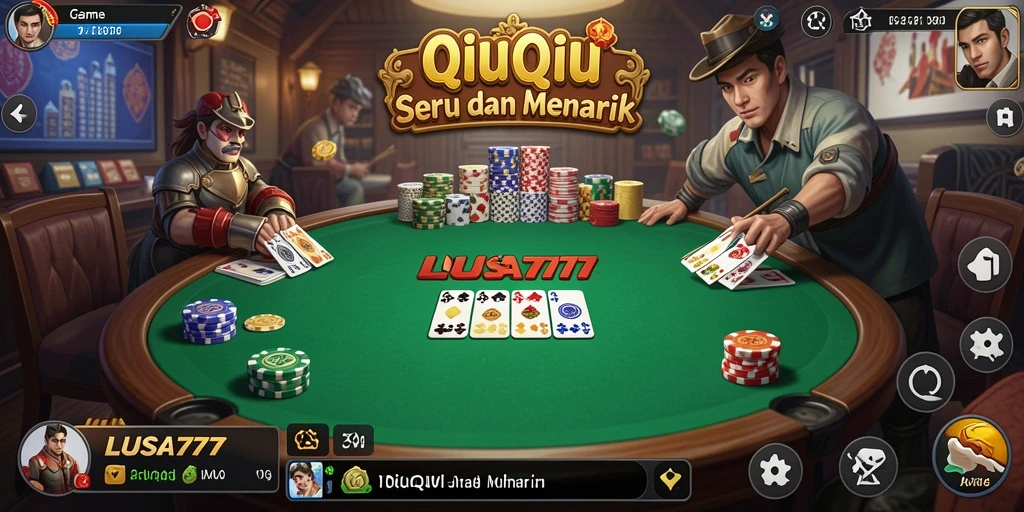 Tampilan gameplay seru di LUSA777 untuk QiuQiu.