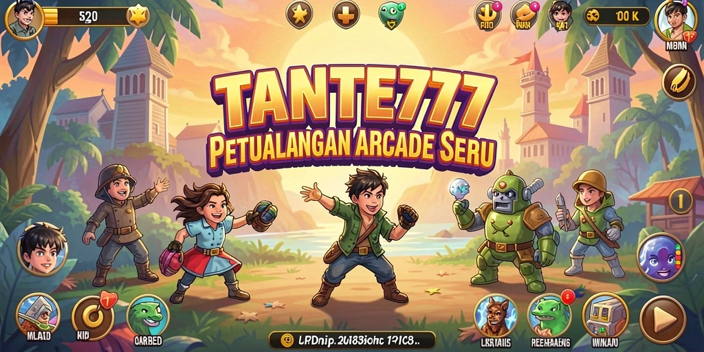 Screenshot gameplay menunjukkan aksi seru dalam TANTE777