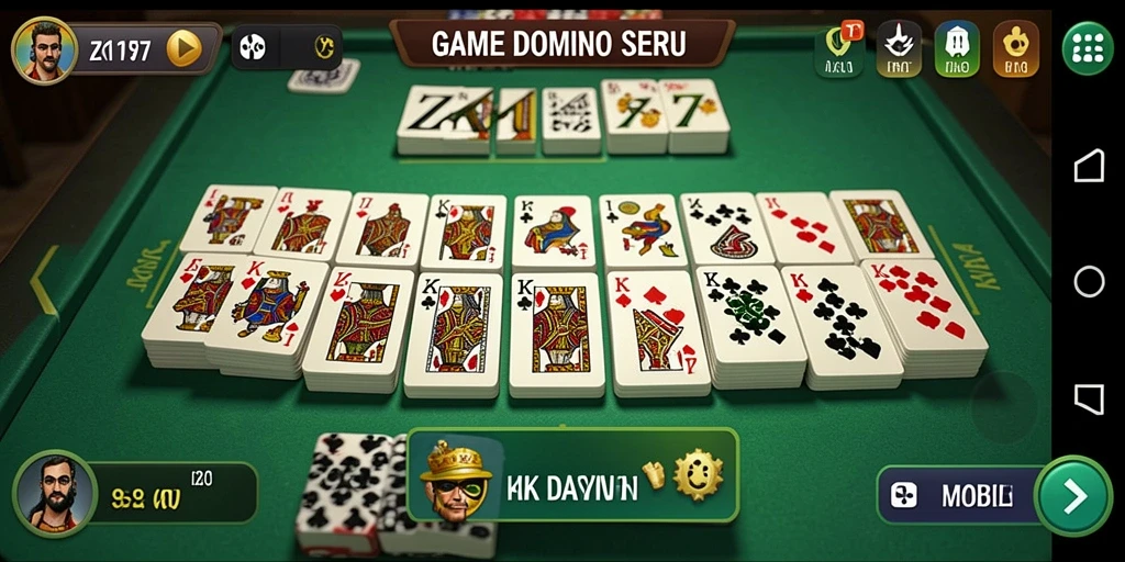 Screenshot gameplay menampilkan serunya bermain Domino.